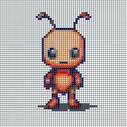 hormiga cuadriculado beads aclopix