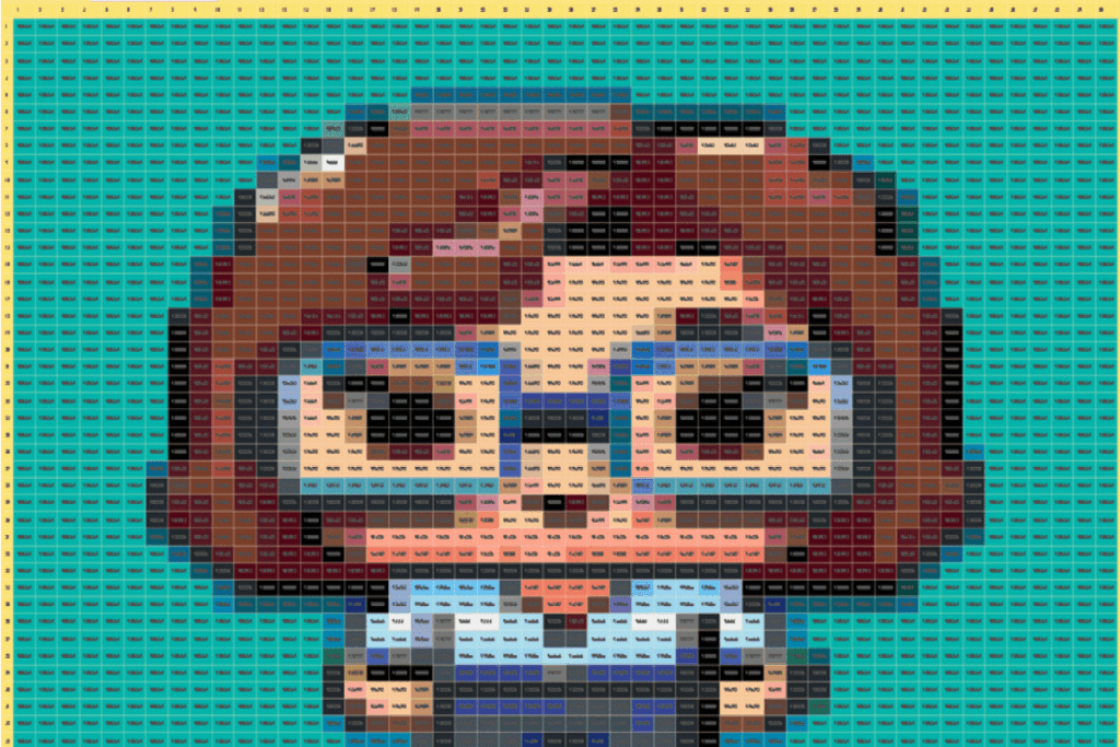 patron de pixeles con colores originales