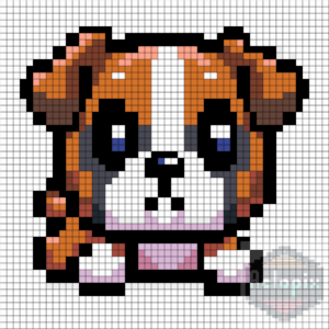perrito café 50x50 cuadros pdf y xlsx